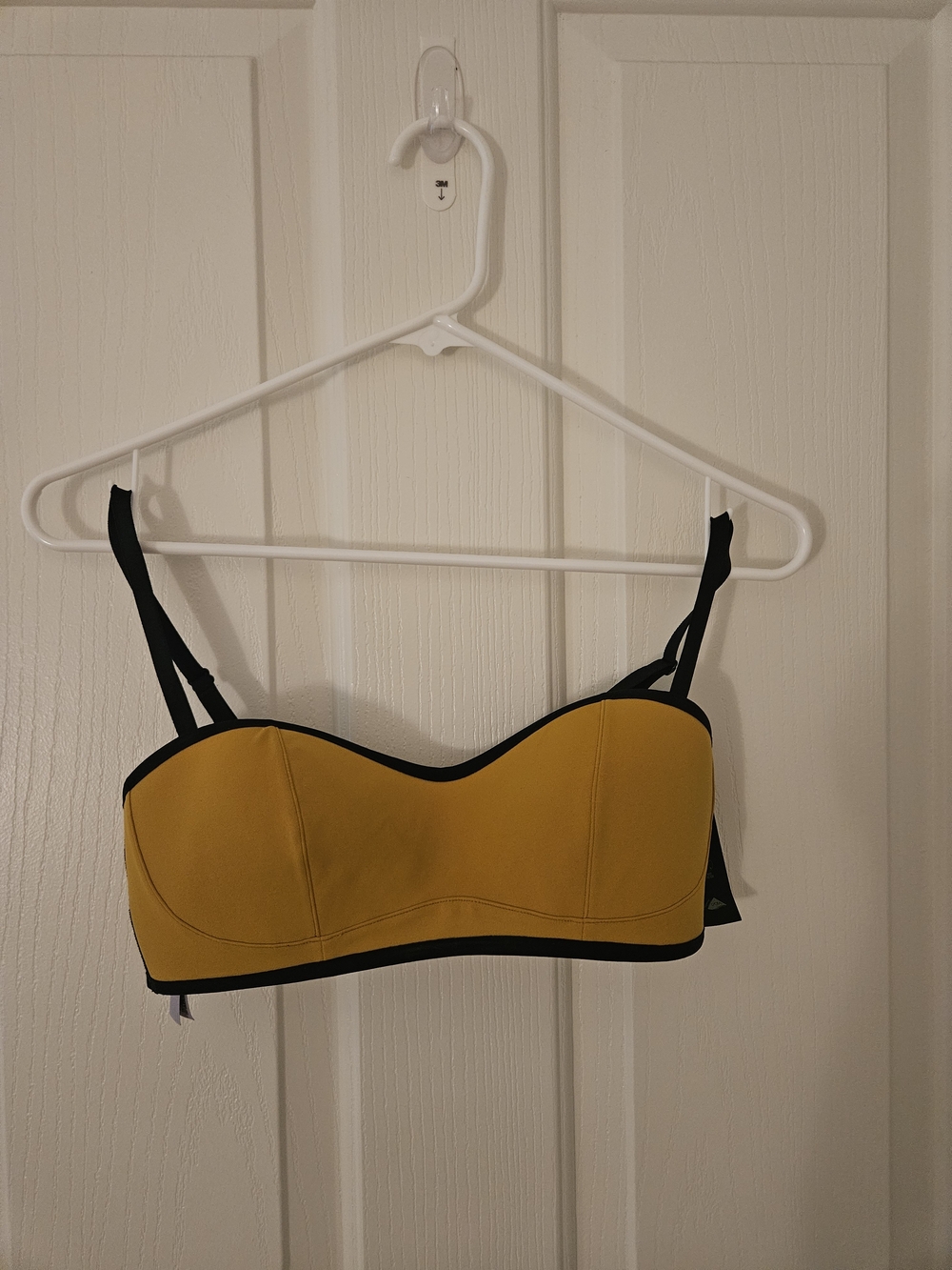NWT Victoria Secret Yellow Sports Bra with Black Trim